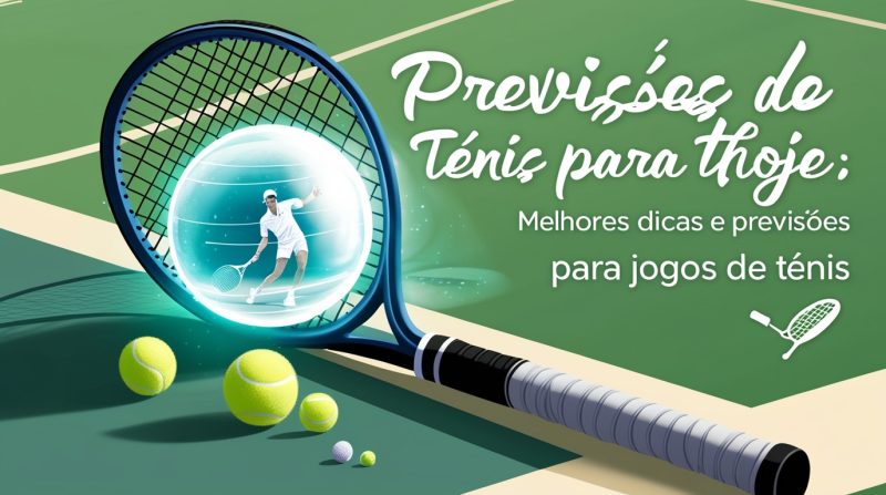 Acompanhe as melhores análises e previsões para os jogos de ténis de hoje. Melhore suas apostas com dicas confiáveis e atualizadas. 1